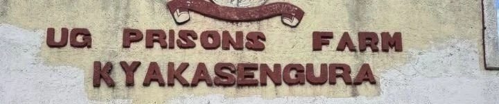 Kyakasengura prison sign, March 29, 2026.