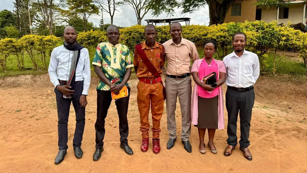 The visiting team with prison staff at Kanoni, May 31, 2026.