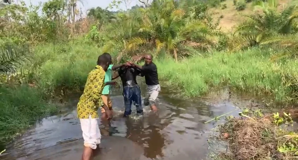 Baptism at the Bweyendere pastors’ conference, February 28, 2025.