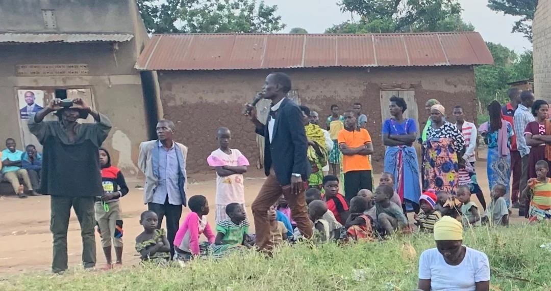Open-air evangelism at Kyampitsi, late July 2025.