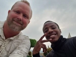 Eric and Naphtali together, from the photograph accompanying the 2023 article.