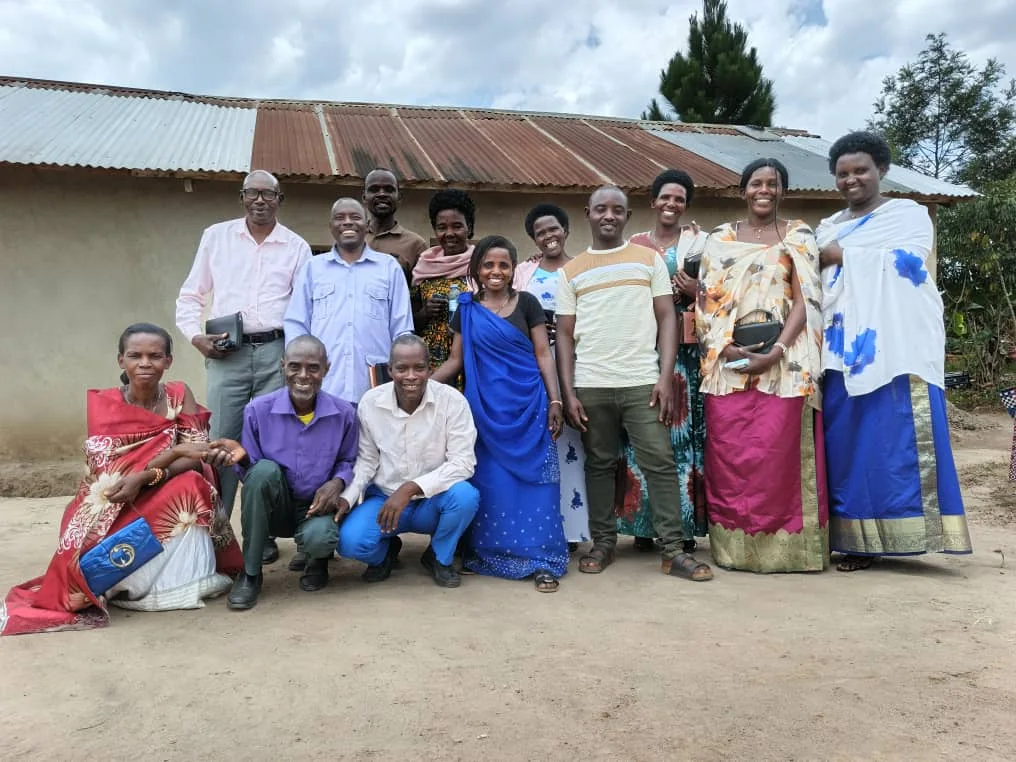 The ministry team gathered outside during the Kamwenge mission.